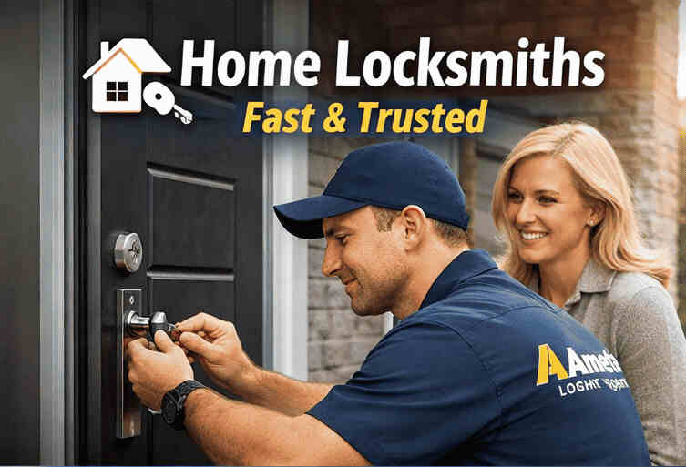 Home 3 Home Locksmith Service Vaughan – Ameta Locksmith Technician Unlocking Door